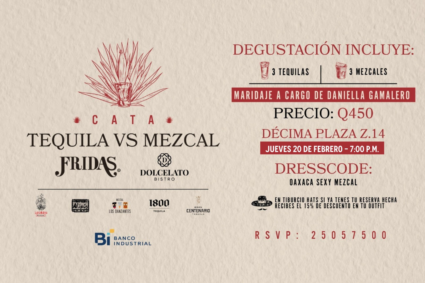 Cata Tequila vs Mezcal - 20 Febrero 2025